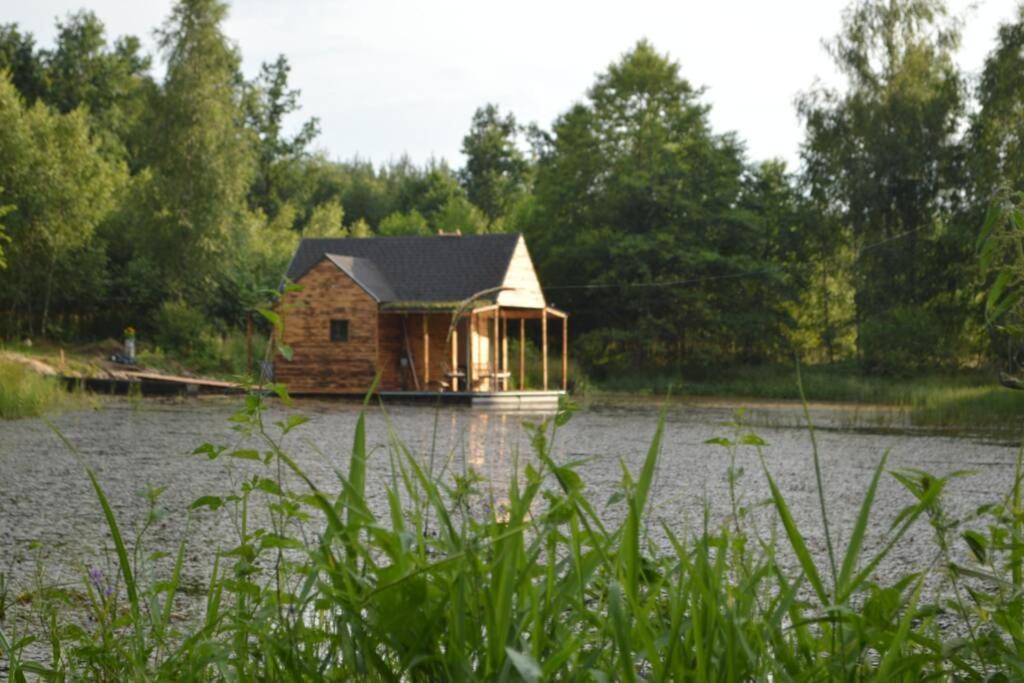 Heather Hut, Off-Grid Cottage On A Pond+2 Ha Darzkowo Eksteriør billede