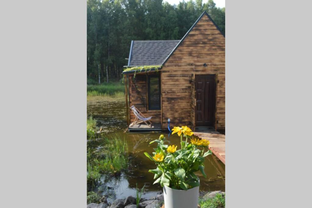 Heather Hut, Off-Grid Cottage On A Pond+2 Ha Darzkowo Eksteriør billede