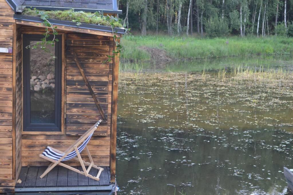 Heather Hut, Off-Grid Cottage On A Pond+2 Ha Darzkowo Eksteriør billede
